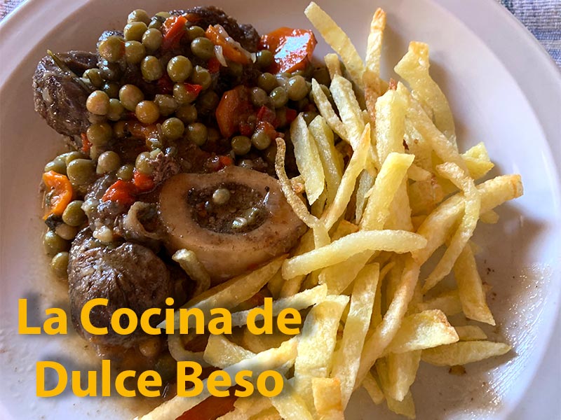 Ossobuco a la cacerola con papas paille